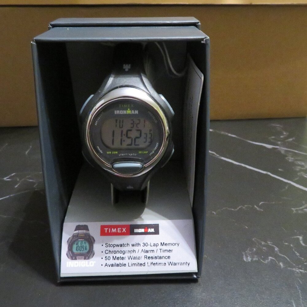 Women`s‎ Ironman Indiglo Watch TW2W17300  black & silver Watch Brand New!